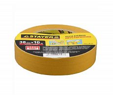 Лента STAYER PROFI клейкая двусторонняя, 38мм х10м. (1/72) 1221-38-10