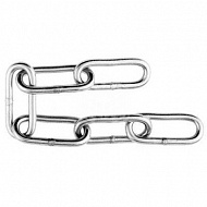 Цепь сварная, длиннозвенная, оцинкованная, 4 мм, 45 м 