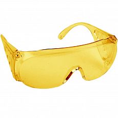 Очки DEXX защитные, поликарбонатная монолинза с боковой вентиляцией, желтые (1/12/144) 11051_z02_Z
