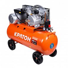 Компрессор поршневой с ременной передачей Кратон C-440-100-BDV 2200 Вт/440 л/мин/100 л/220 В