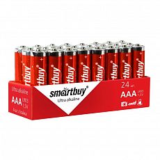 Батарейка алкалиновая ААА Smartbuy LR03/4S блистер <24шт> (1/24/480) SBBA-3A24S