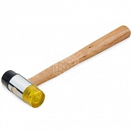 Молоток рихтовочный Sparta, комбинированный, с деревянной ручкой, 35 мм