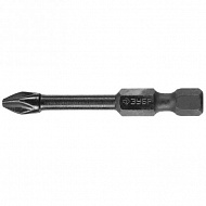 Бита Зубр ПРОФИ, E 1/4", PH2, 50 мм, 10 шт, 26021-2-50-S10