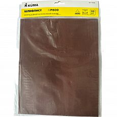 Шлифлист KUMA 230*280мм на бум.осн. влагостойк. P 800 <10 шт> (1/100) 75698