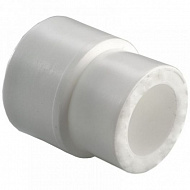 Муфта полипропиленовая переходная Valfex, 40-20 мм, вн.-нр., белая, 10004020