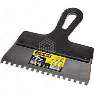 Шпатель Stayer Professional, 200 мм, зуб 6х6 мм
