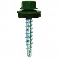 Саморез кровельный, зеленый,4,8х29 мм, 250 шт, Тайвань