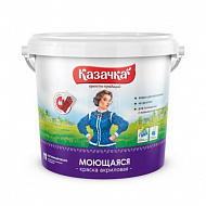 Краска Казачка ВД-АК, моющаяся, 6,5 кг 