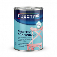 Эмаль акриловая Престиж, полуглянцевая, белая, 0,9 кг