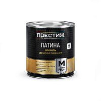 Эмаль декоративная Престиж Патина, натуральное золото, 0,2 л Эмаль декоративная Престиж Патина, натуральное золото, 0,2 л