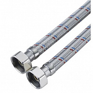 Гибкая подводка для воды VALFEX, 120 см, нерж.сталь, 1/2", В-В S/S 120сm В-В