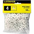 Фото Крестик STAYER для кафеля, 4,0мм <100шт> (1/10/70) 3380-4