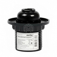 Патрон Smartbuy, Е27, карболитовый, с кольцом, черный 