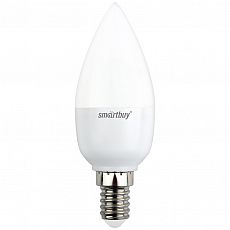 Лампа  светодиодная "свеча" С37 Е14  7Вт 6000К Smartbuy (1/10/50) SBL-C37-07-60K-E14