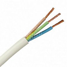 Провод медный ПВС 3х1,5 ГОСТ <150 м> (24х0,260) белый