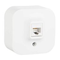 Розетка Legrand Quteo, RJ45, IP20, белый, 782224