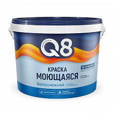 Фото Краска моющаяся белоснежная Formula Q8, 13 кг