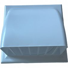 Решетка-колпак KUMA 100 мм.,белый пластик c обратным клапаном (1/20) РВ-00015