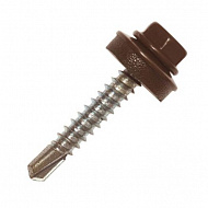 Саморез кровельный коричневый 5,5х32 мм, 250 шт ат 