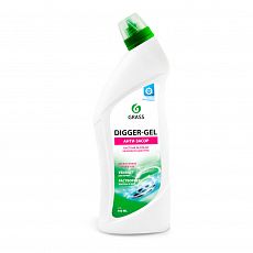 Фото Щелочное средство для прочистки канализационных труб Grass Digger-gel, 0,75 л