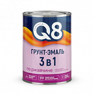 Грунт-эмаль по ржавчине Formula Q8, серая, 1,8 кг