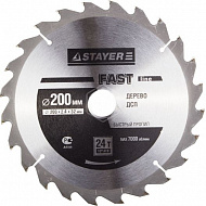 Диск пильный Stayer Master Fast-Line по дереву 200*32 мм 24Т
