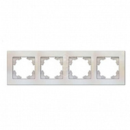 Рамка UNIVersal Афина, 4-местная, горизонтальная, жемчуг, A0046-OBr 