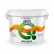 Краска фасадная Formula Q8, белоснежная 4,5 кг