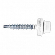 Саморез кровельный, белый, 4,8х70 мм, 70 шт
