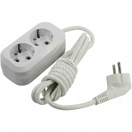 Удлинитель Smartbuy, 2 места, 2 м, с/з, 16 А, 3500 Вт