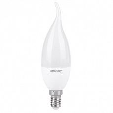 Лампа  светодиодная "свеча"на ветру" С37 Е14  9,5Вт 4000К Smartbuy (1/10/50) SBL-C37Can-9_5-40K-E14