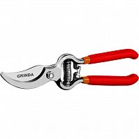 Секатор GRINDA цельнокованый, плоскостной, 200мм 423103 Секатор GRINDA цельнокованый, плоскостной, 200мм 423103