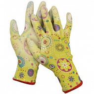 Перчатки садовые Grinda, 13 класс вязки, зеленые, размер M, 11290-M