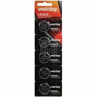 Батарейка литиевая Smartbuy CR2025/5В, 5 шт