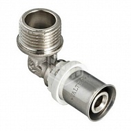 Угольник пресс Valtec, 26х3/4", с переходом на наружную резьбу