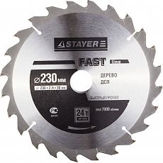 Диск STAYER "MASTER" FAST-Line пильный по дереву, 230х32мм, 24Т (1/6/24) 3680-230-32-24_z01