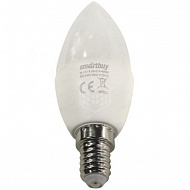 Лампа светодиодная Smartbuy, свеча, C37, Е14, 9,5 Вт, 4000К