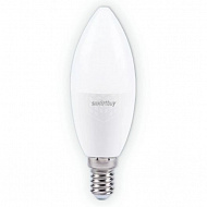 Лампа светодиодная Smartbuy, свеча, С37, Е14, 9,5 Вт, 6000К