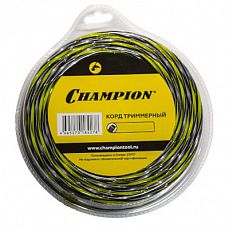 Леска для триммеров CHAMPION Tornado 2,4мм*  68м (витой квадрат) (1/20) C7051