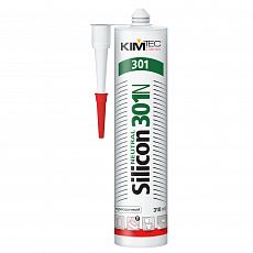 Герметик силиконовый 301N (Nautral Silicon - нейтральный) KIM TEC прозрачный 310 мл (1/12)