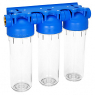 Колба Трехступенчатая АКВАБРАЙТ 10"SLIM LINE АБФ-3-1/2