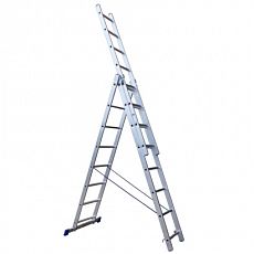 Лестница "Stairs" 3x8 ступ. алюм. трехсекционная универсальная (2,25м) (1/1) AL308