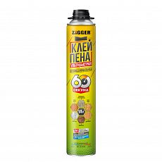 Клей-пена "ZIGGER PF" ULTRAFAST 60 секунд проф., всесезонная, 750 мл, 830 г  (1/12)