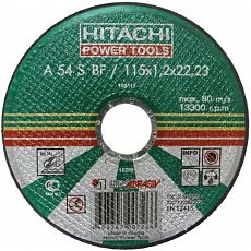 Диск отрезной по металлу Hitachi 115x1,2x22 (1/25/100)