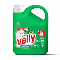 Фото Средство для мытья посуды Grass Velly Sensitive, алое вера, 2,5 л, 125906