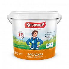 Краска ВД-АК фасадная 6,5 кг (1/2) Казачка