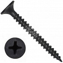 Саморез частый шаг, 4,8х100 мм, чёрный фосфат, 100 шт 