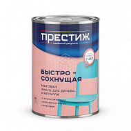 Эмаль акриловая Престиж, матовая, серая, 0,9 кг