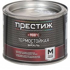 Эмаль термостойкая до 900 С черная 0,8 кг (1/6) Престиж