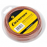 Леска для триммеров CHAMPION Whisper Twist, витой квадрат, 3 мм, 12 м, C7121